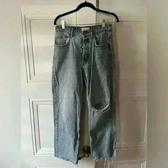 Zara Denim - Zara distressed jeans.